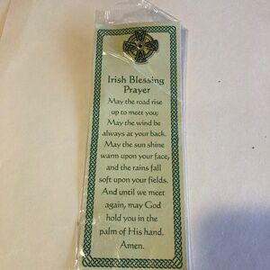 2014 Irish Blessing Prayer Bookmark and Pin Set New